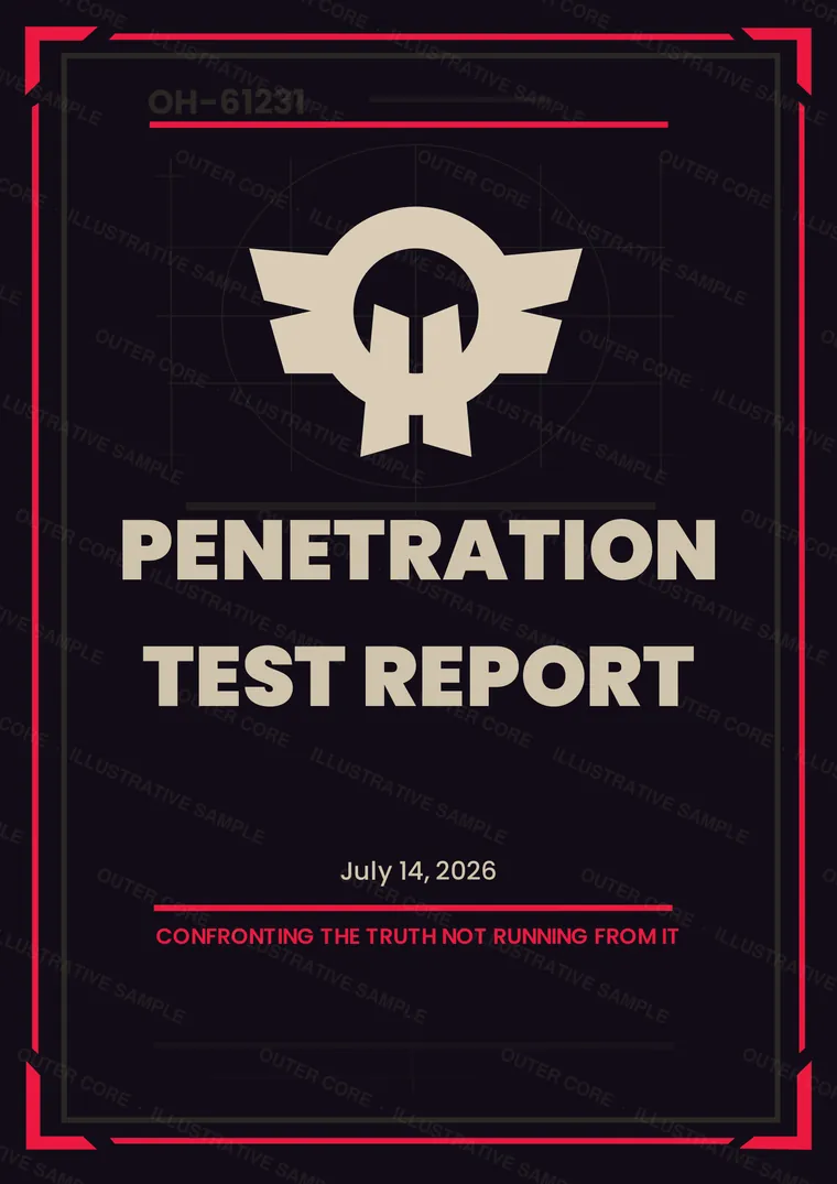 Watermarked sample report page: The report your team receives