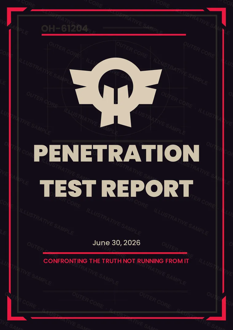 Watermarked sample report page: The report your team receives