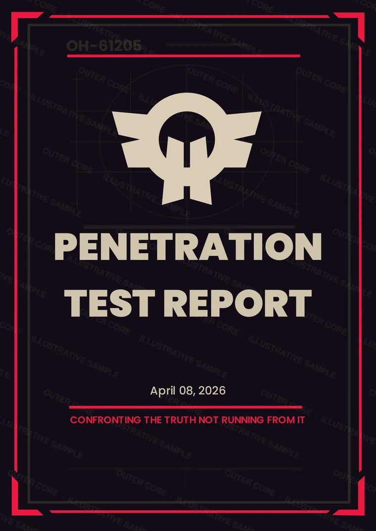 Watermarked sample report page: The report your team receives