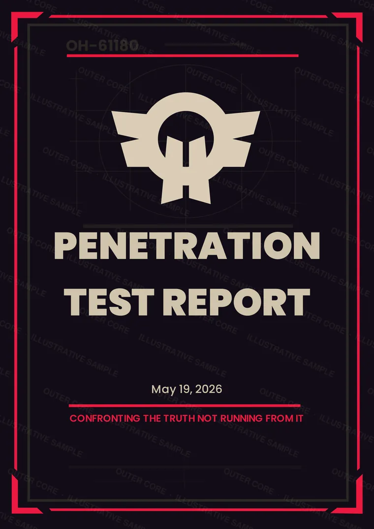 Watermarked sample report page: The report your team receives